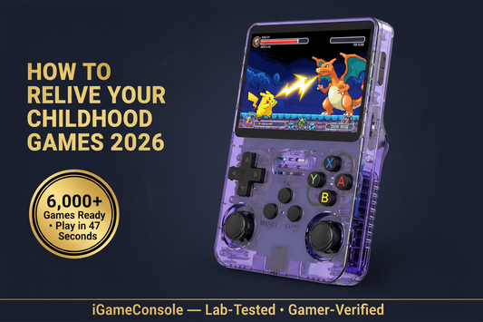 How to relive childhood games 2026 R36S 6000 games Pokemon Mario Sonic by iGameConsole