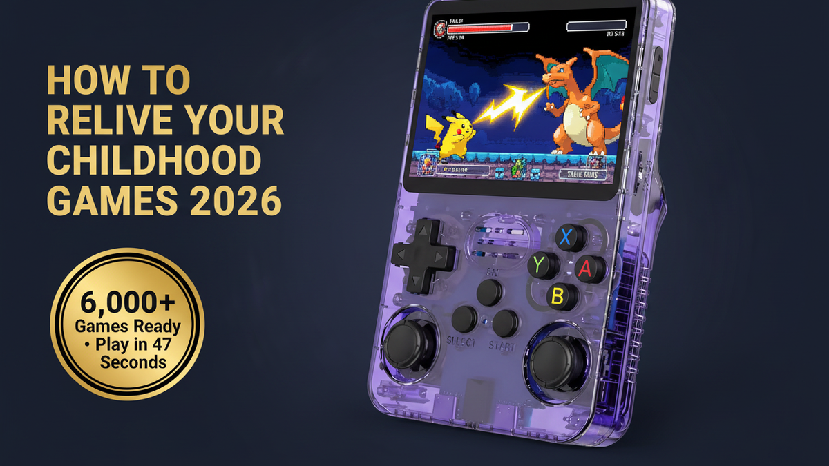 How to relive childhood games 2026 R36S 6000 games Pokemon Mario Sonic by iGameConsole
