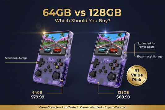 R36S 64GB vs 128GB 2026 — which version to buy by iGameConsole