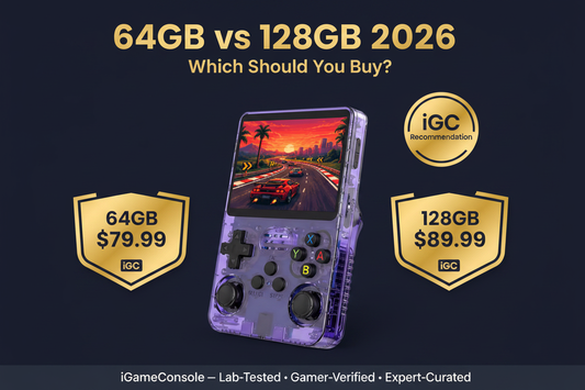 R36S 64GB vs 128GB 2026 comparison — which should you buy by iGameConsole