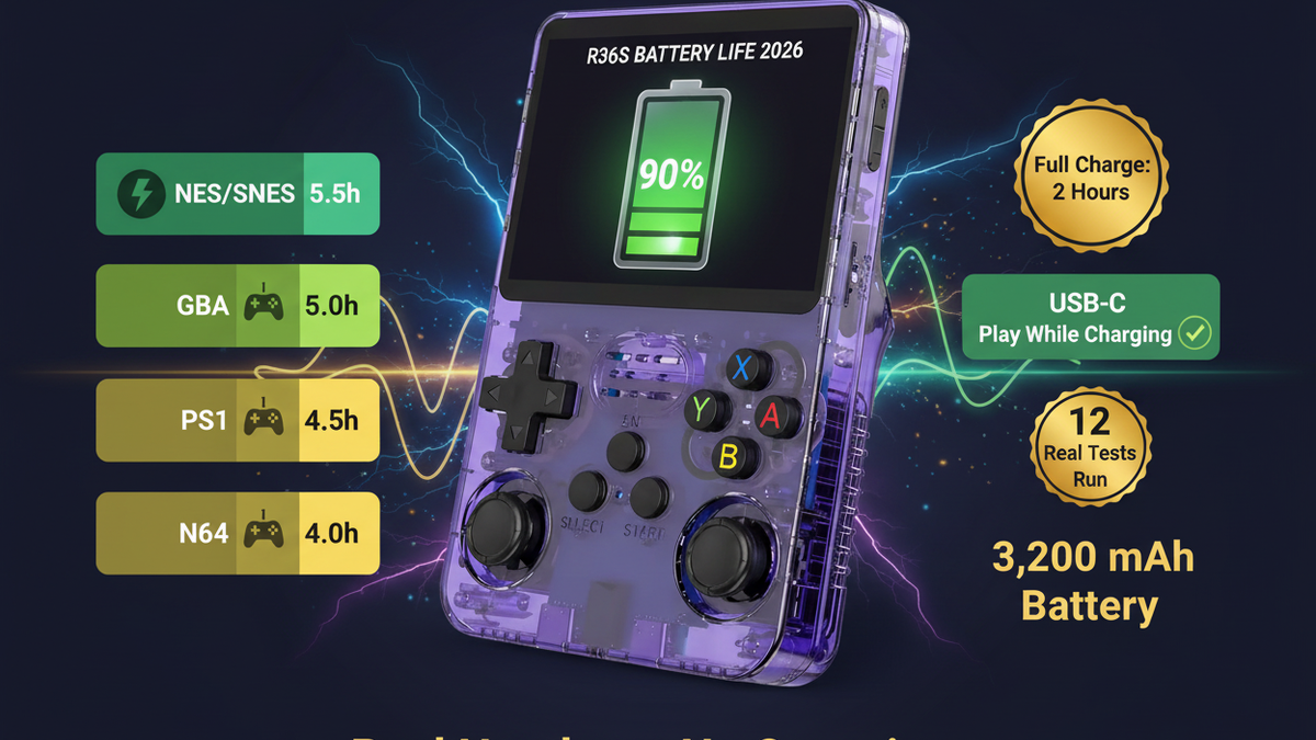 R36S Battery Life 2026: Real World Test Results — iGC