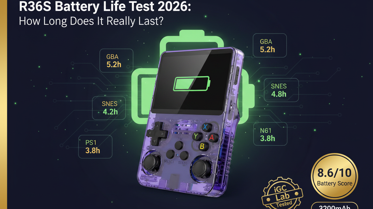 R36S Battery Life Test 2026: How Long Does It Really Last? — iGC Lab