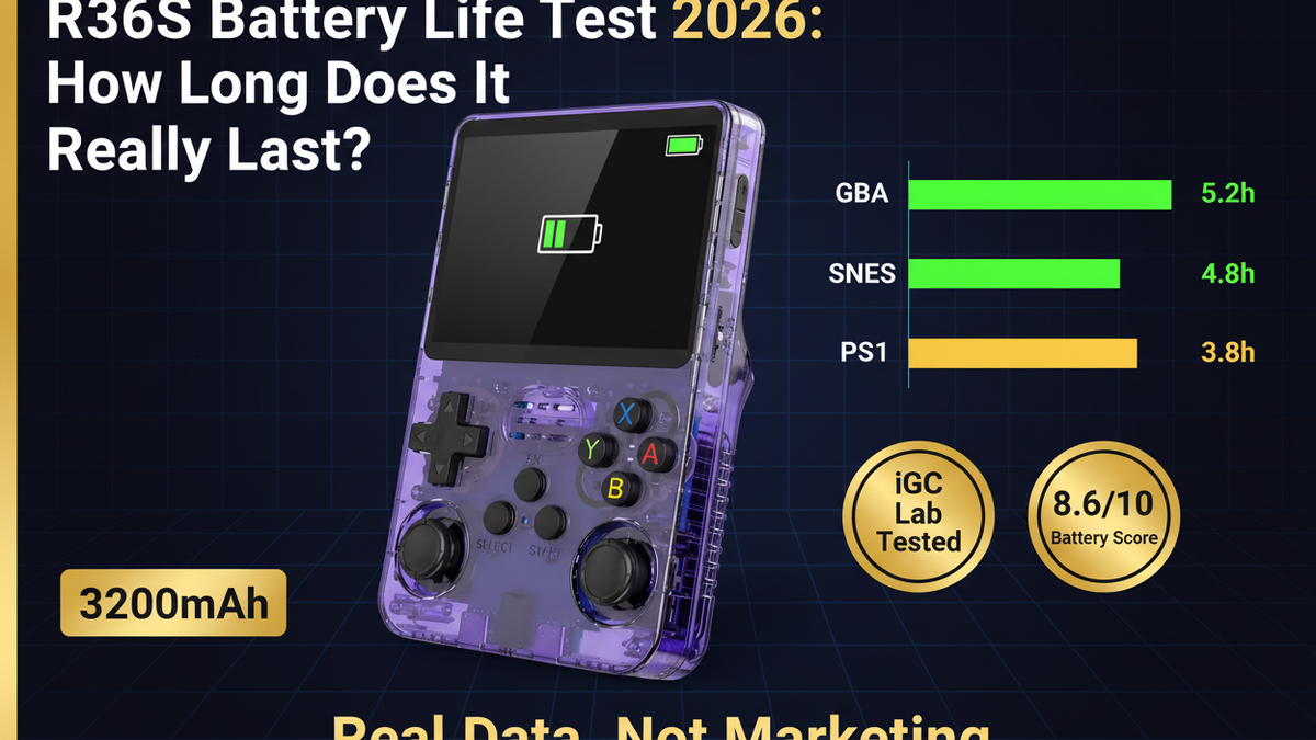 R36S Battery Life Test 2026: How Long Does It Really Last? — iGC Lab