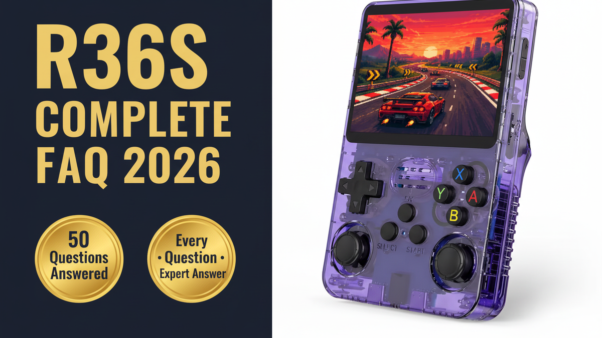 R36S complete FAQ 2026 50 questions answered by iGameConsole expert team