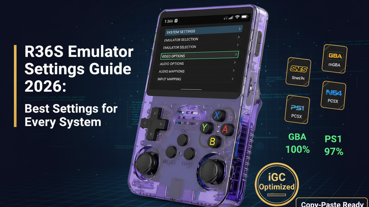 R36S Emulator Settings Guide 2026: Best Settings for Every System