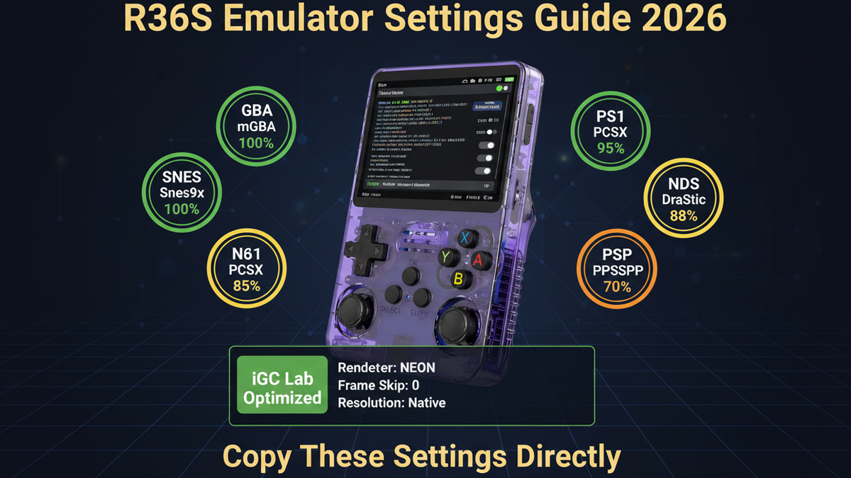 R36S Emulator Settings Guide 2026: Best Settings for Every System — iGC