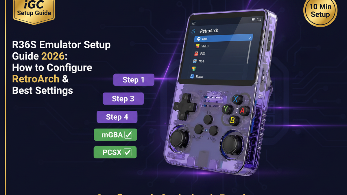 R36S Emulator Setup Guide 2026: How to Configure RetroArch & Best Settings — iGC