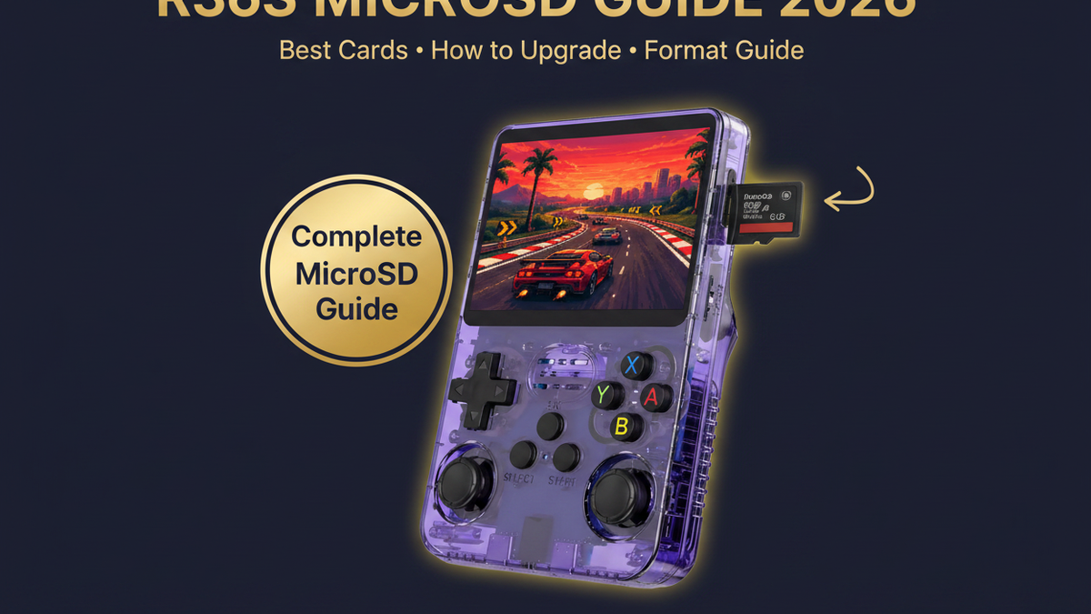 R36S microSD card guide 2026 — best cards upgrade format by iGameConsole