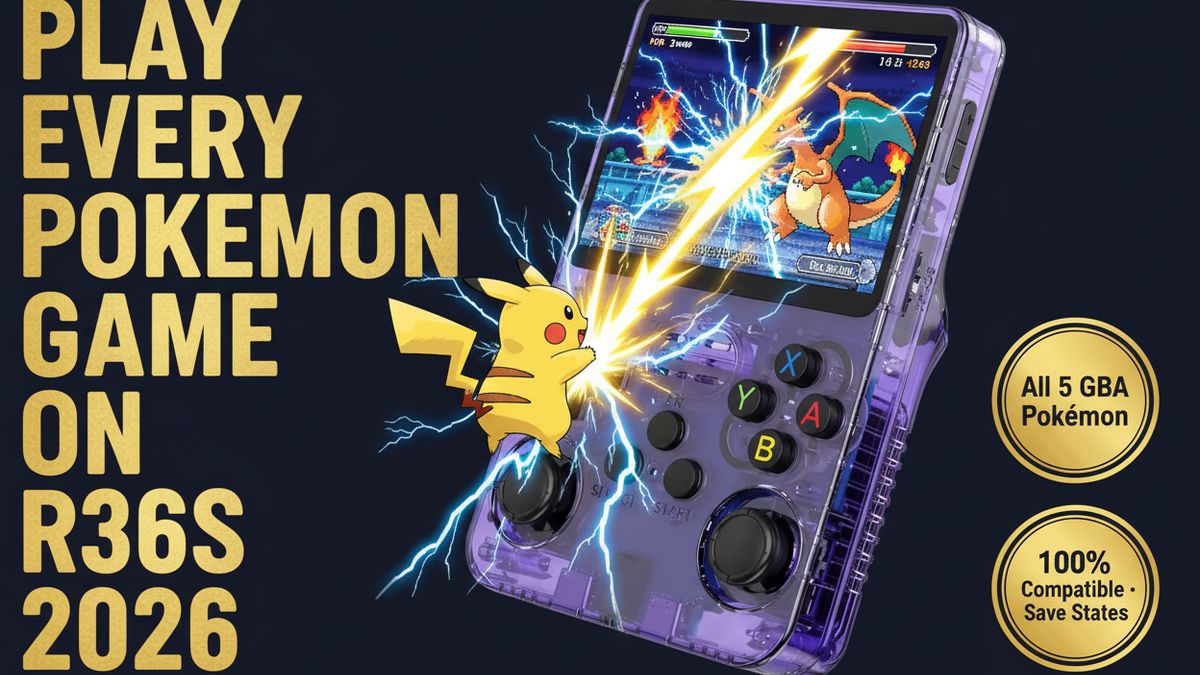 Play every Pokemon game on R36S 2026 complete guide GBA Pokemon 100% compatible iGameConsole