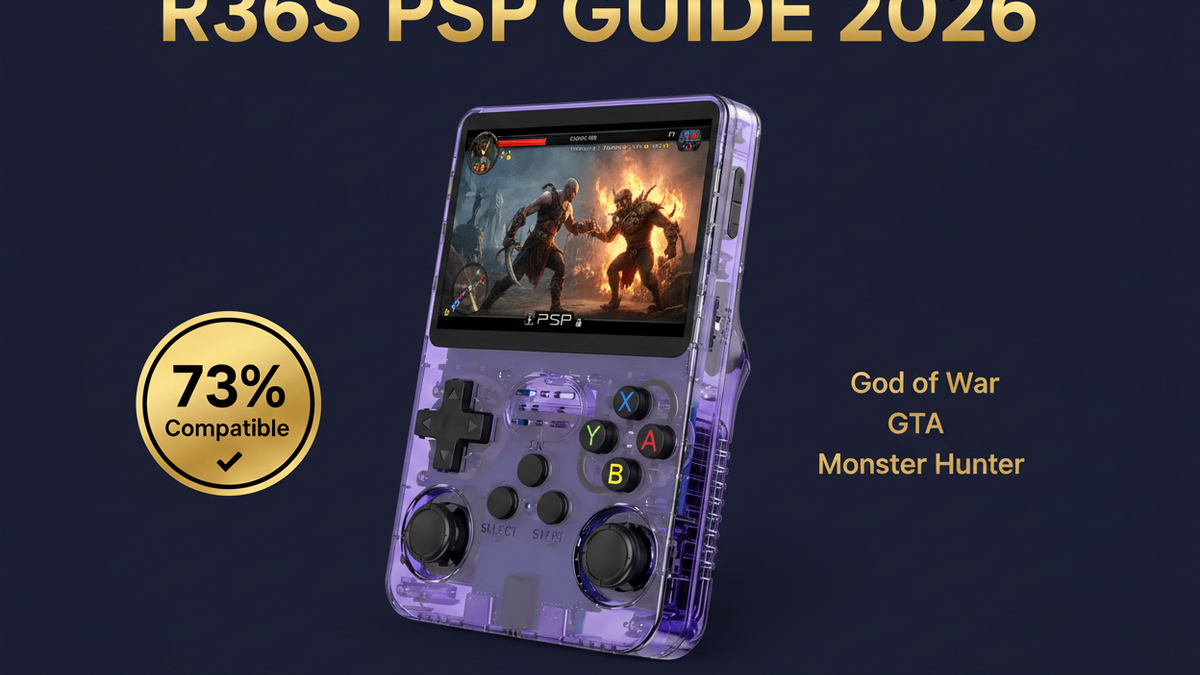 R36S PSP games guide 2026 — 73% compatibility honest results by iGameConsole