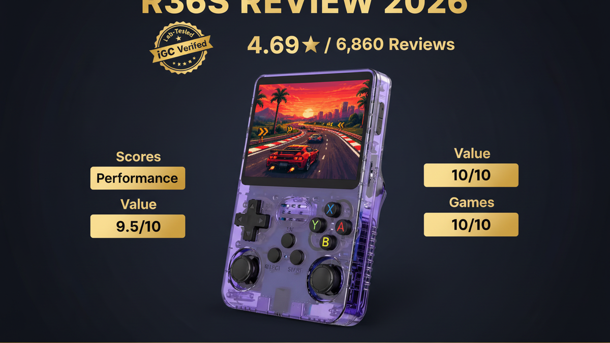 R36S review 2026 — lab-tested 9.4/10 by iGameConsole