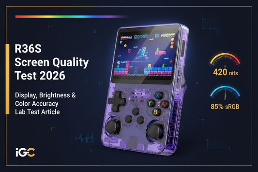 R36S Screen Quality Test 2026: Display, Brightness & Color Accuracy