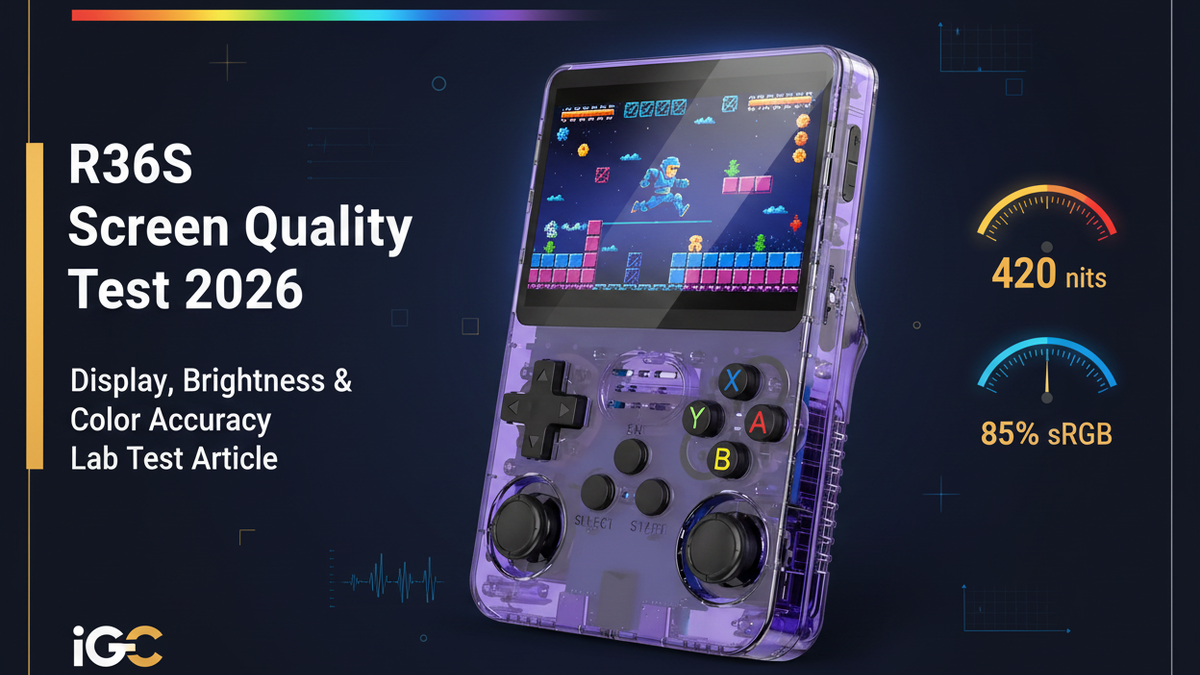 R36S Screen Quality Test 2026: Display, Brightness & Color Accuracy