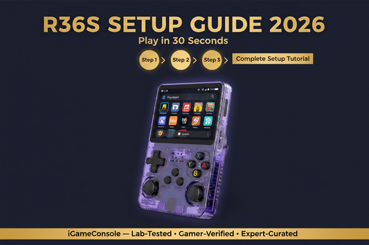R36S setup guide 2026 — complete tutorial play in 30 seconds by iGameConsole