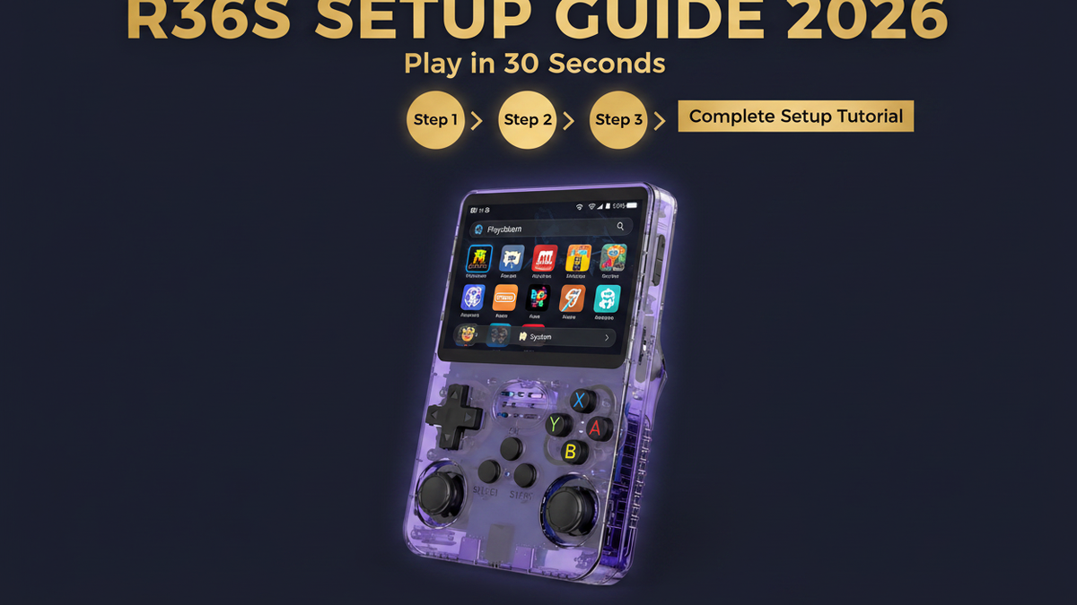 R36S setup guide 2026 — complete tutorial play in 30 seconds by iGameConsole