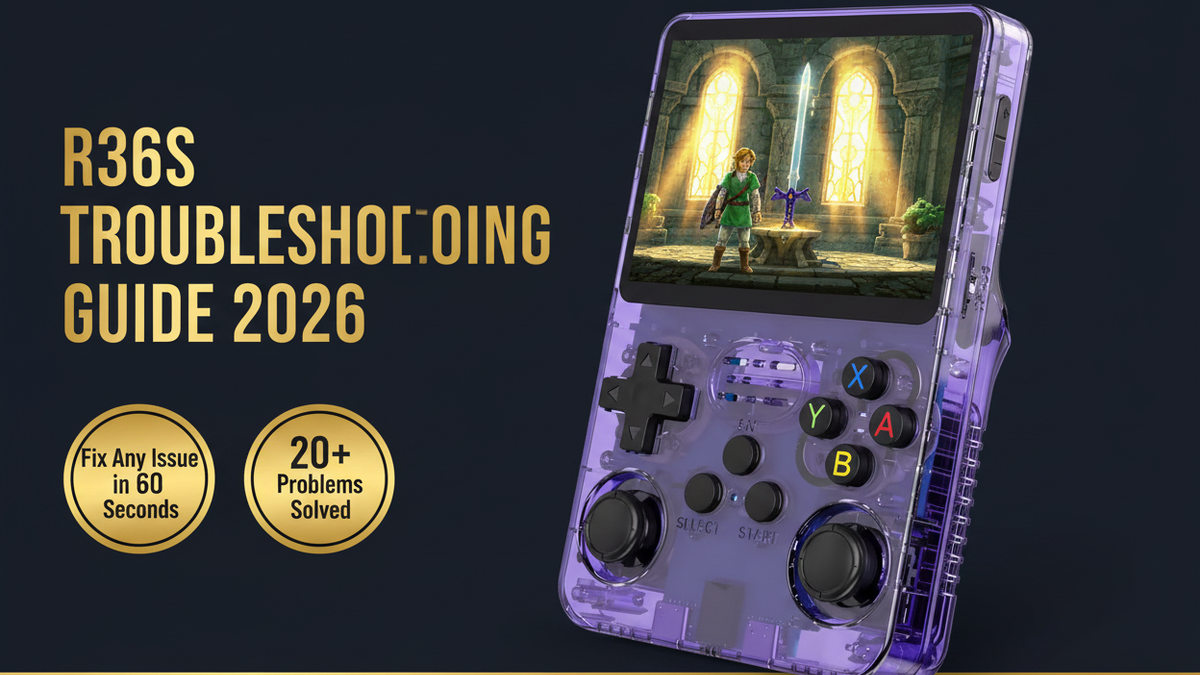 R36S troubleshooting guide 2026 fix any issue 60 seconds 20 problems solved iGameConsole
