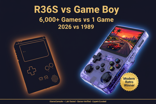 R36S vs Game Boy 2026 — ultimate retro handheld upgrade by iGameConsole