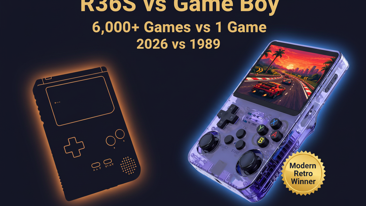 R36S vs Game Boy 2026 — ultimate retro handheld upgrade by iGameConsole