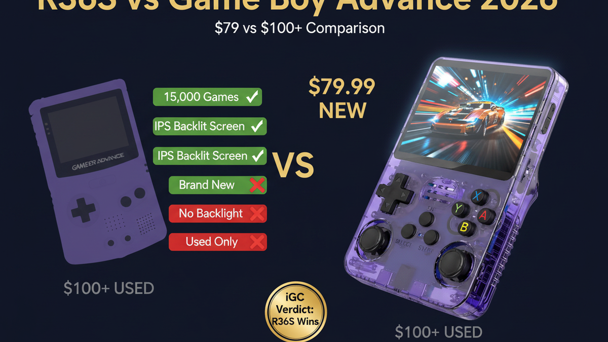 R36S vs Game Boy Advance 2026: $79 vs $100+ — iGC