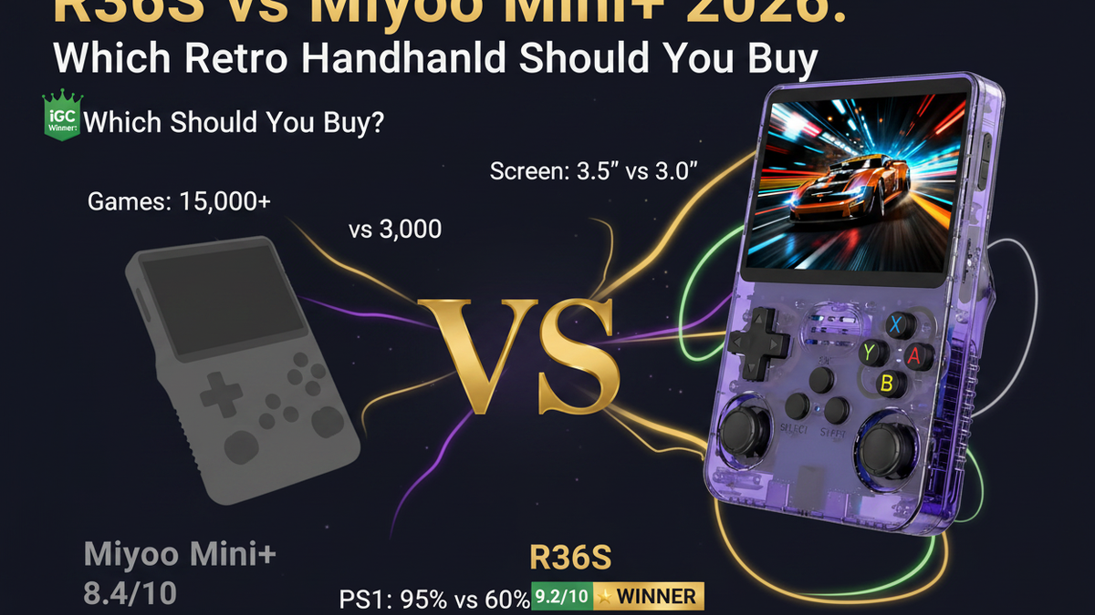 R36S vs Miyoo Mini+ 2026: Which Retro Handheld Should You Buy? — iGC