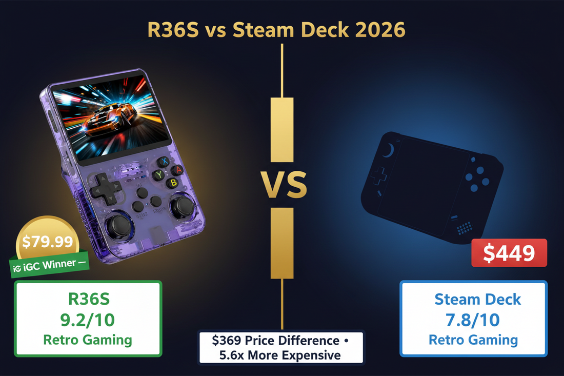 R36S vs Steam Deck 2026: $79 vs $449 — Which Should You Buy? iGC