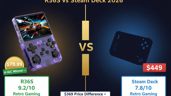 R36S vs Steam Deck 2026: $79 vs $449 — Which Should You Buy? iGC