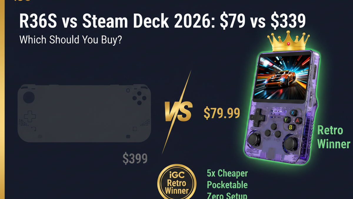 R36S vs Steam Deck 2026: $79 vs $399 — Which Should You Buy?