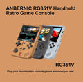 ANBERNIC New RG351V Retro Games Built-in 16G RK3326 Open Source 3.5 INCH 640*480 Handheld Game Console Emulator for Kid Gift