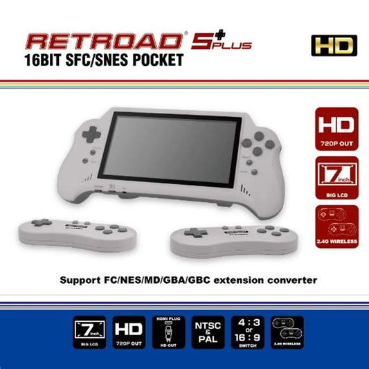 iGameConsole 16BIT ULTRA Best Retro Handheld Gaming Console 2026 | 10000 Preloaded GBA SNES PS1 Games Plug and Play | Back to School Gift for Kids Adults Dad | 7 Inch IPS Linux 64GB Emulator Console | Nostalgic Classic Gaming Childhood Memories