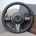 M Sport Full Leather Steering Wheel For BMW M3 F30 F15 F16 F20 F21 F25 F26 M5 F10 F11 F06 F07 F12 F13 F01 E90 E90 X5 E70 E87 E81