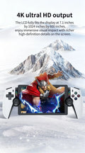 FLLBW M28 256GB handheld game console 7.1 '' IPS Screen supports large-scale PS2 games 3D dual joystick God of War 20000 games
