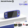 Retroid Pocket 5  RP5 Retro Handheld Video Game Console Video Player 5.5 Inch OLED Touch Screen Android13 Wifi Bluetooth PSP PS2