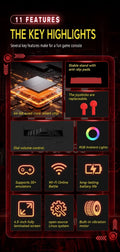 FLLBW XF45V Open Source Retro Handheld Gaming Console RK3326 4.5-inch IPS Screen  Portable RGB Hall Joystick WIFI Vibration