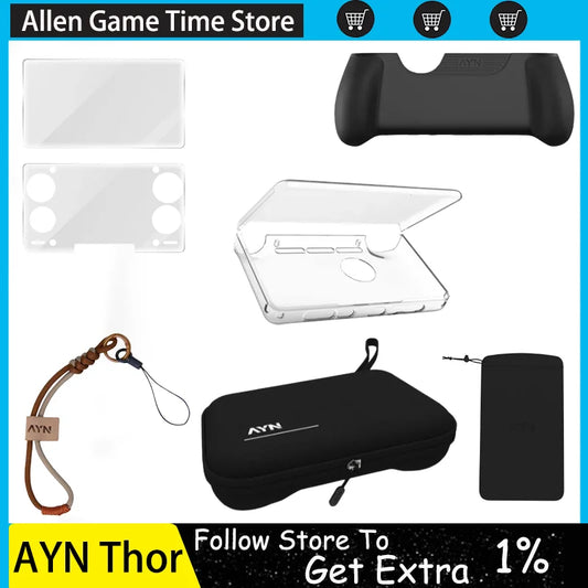 iGameConsole AYN THOR Best Premium Retro Handheld Console 2026 | 10000 Preloaded GBA SNES PS1 Games Plug and Play | Back to School Gift for Kids Adults Dad | Linux 64GB Emulator Console | Nostalgic Classic Gaming Childhood Memories
