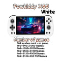 POWKIDDY X55 Handheld Game Console 5.5 INCH IPS Screen RK3566 Open-Source Linux System 4000 MAh TV HDMI LPDDR4X 512G PSP