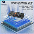 POWKIDDY X55 Handheld Game Console 5.5 INCH IPS Screen RK3566 Open-Source Linux System 4000 MAh TV HDMI LPDDR4X 512G PSP