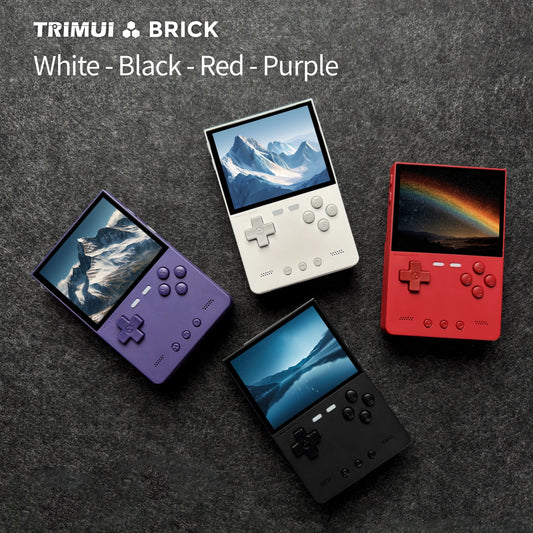 iGameConsole TRIMUI BRICK Best Retro Handheld Gaming Console 2026 | 10000 Preloaded GBA SNES PS1 Games Plug and Play | Back to School Gift for Kids Adults Dad | Linux 64GB Emulator Console | Nostalgic Classic Gaming Childhood Memories