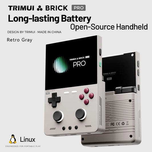iGameConsole TRIMUI BRICK Best Premium Retro Handheld Console 2026 | 10000 Preloaded GBA SNES PS1 Games Plug and Play | Back to School Gift for Kids Adults Dad | 3.95 Inch IPS Linux 64GB Emulator Console | Nostalgic Classic Gaming Childhood Memories