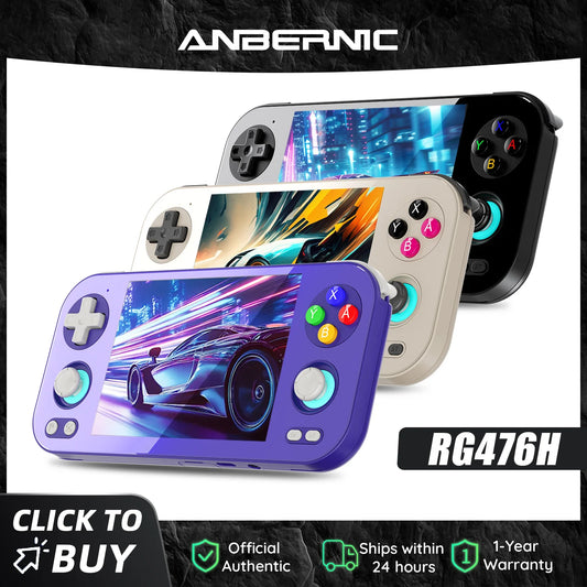 iGameConsole Anbernic Best Retro Handheld Gaming Console 2026 | 10000 Preloaded GBA SNES PS1 Games Plug and Play | Back to School Gift for Kids Adults Dad | Android 64GB Emulator Console | Nostalgic Classic Gaming Childhood Memories