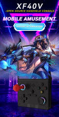 FLLBW XF40V Retro Handheld Game Console Linux 4.0'' IPS Screen Supports WiFi Arcade Joystick Portable Pocket Video Games Player