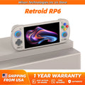 Retroid Pocket 6 Joystick Handheld Game Console Android 13 OS 5.5inch 6000mAh Support Wi-Fi7+BT5.3 Videogame Retro Console RP6