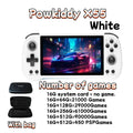 POWKIDDY X55 Handheld Game Console 5.5 INCH IPS Screen RK3566 Open-Source Linux System 4000 MAh TV HDMI LPDDR4X 512G PSP
