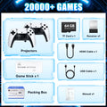 2026 Upgraded Retro Gaming Console Stick, 20,000+ Retro Game Stick, 23 Emulators, Built-in Classic Video Games, 4K HD HDMI TV Game Stick Plug & Play Game Console for TV 2 Wireless