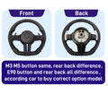 For BMW F30 F20 F48 M3 F80 F25 E90 E87 X5 E70 F01 F10 Steering Wheel Black Perforated Leather Sport Upgrade Modify Accessories