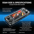 R36H Retro Handheld Game Console ARKOS System Kid Christmas Gift Portable Pocket Video Player 3.5 Inch IPS Screen R36S landscape