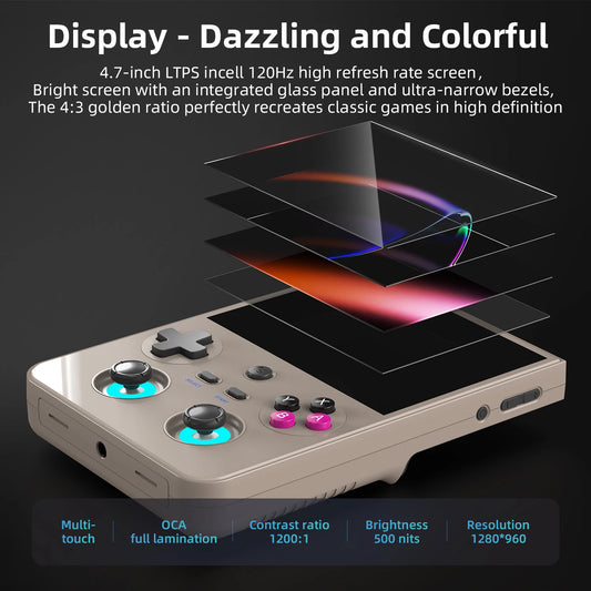 iGameConsole Anbernic Best Retro Handheld Gaming Console 2026 | 10000 Preloaded GBA SNES PS1 Games Plug and Play | Back to School Gift for Kids Adults Dad | 4.7 Inch IPS Android 64GB Emulator Console | Nostalgic Classic Gaming Childhood Memories