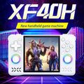 Upgraded XF40H Handheld Game Console, WiFi Online for Multiplayer Preloaded Emulators 4.0 Inch 4KHD IPS Screen Open Source Linux