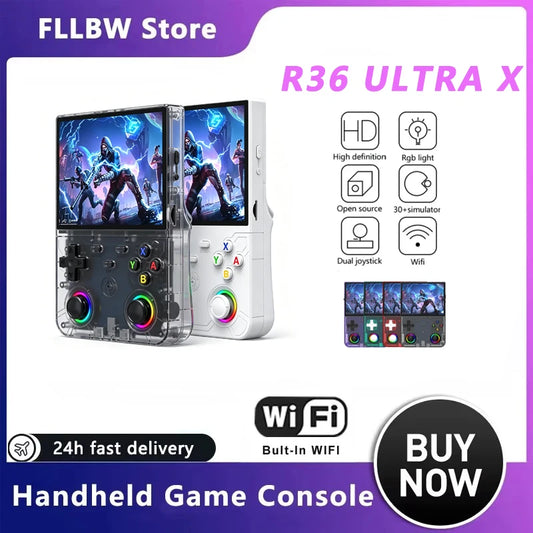 iGameConsole FLLBW R36 Best Retro Handheld Gaming Console 2026 | 10000 Preloaded GBA SNES PS1 Games Plug and Play | Back to School Gift for Kids Adults Dad | 4.5 Inch IPS Linux 64GB Emulator Console | Nostalgic Classic Gaming Childhood Memories
