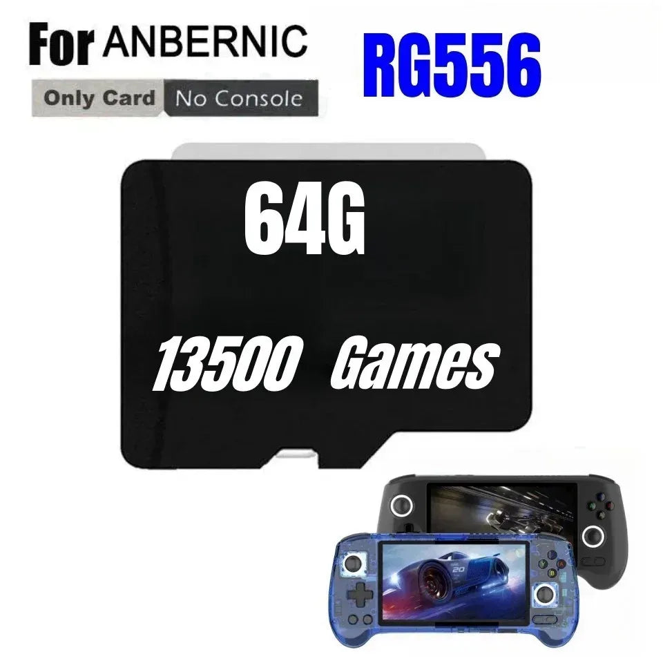 FOR ANBERNIC RG556 TF Card Portable PS2 Handheld Game Console Memory Card 61000Games PS2 PSP 512G 256G Classic Game Simulator