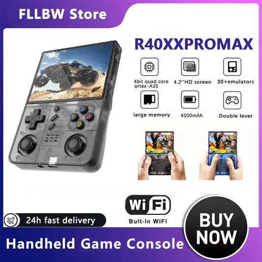 iGameConsole R40XX Best WiFi Retro Handheld Console 2026 | 10000 Preloaded GBA SNES PS1 Games Plug and Play | Back to School Gift for Kids Adults Dad | 4.2 Inch IPS Linux 64GB Emulator Console | Nostalgic Classic Gaming Childhood Memories